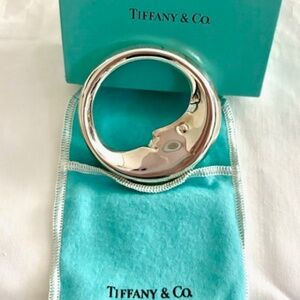 Tiffany & Co. Man in the Moon Baby Rattle/ Sterling Silver/ original Box & Pouch